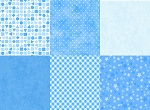 Playtime Flannel Basics Blue 1 Yard Bundle Maywood Studio